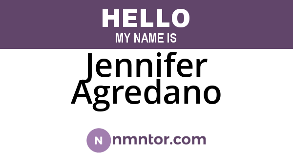 Jennifer Agredano