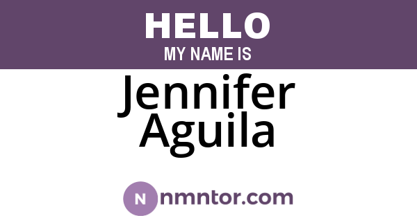 Jennifer Aguila