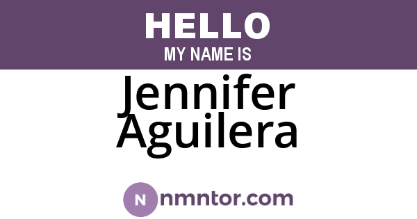 Jennifer Aguilera