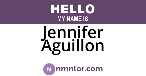 Jennifer Aguillon
