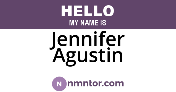Jennifer Agustin