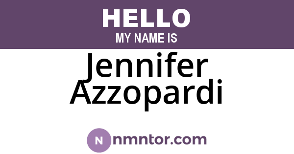 Jennifer Azzopardi