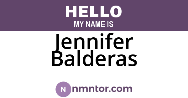 Jennifer Balderas