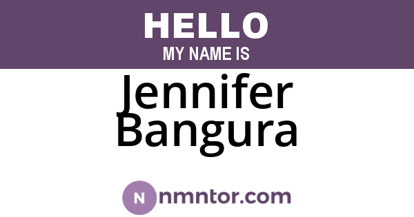 Jennifer Bangura