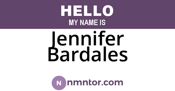 Jennifer Bardales