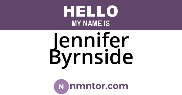 Jennifer Byrnside