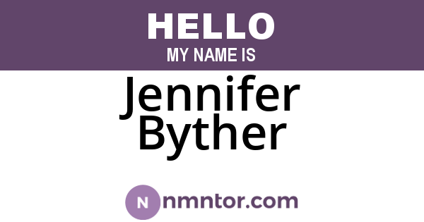 Jennifer Byther