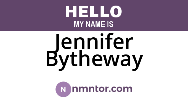 Jennifer Bytheway