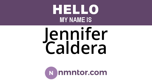 Jennifer Caldera