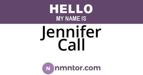 Jennifer Call