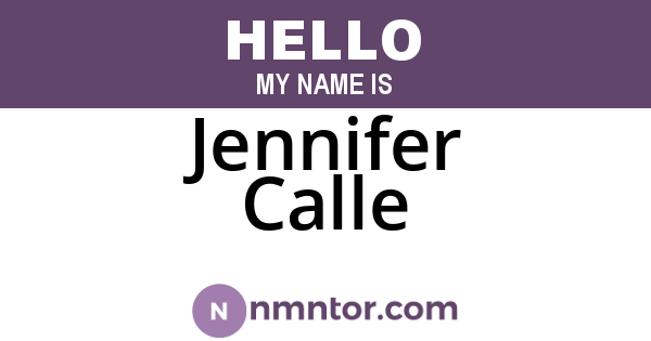 Jennifer Calle