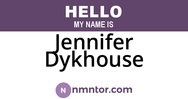Jennifer Dykhouse