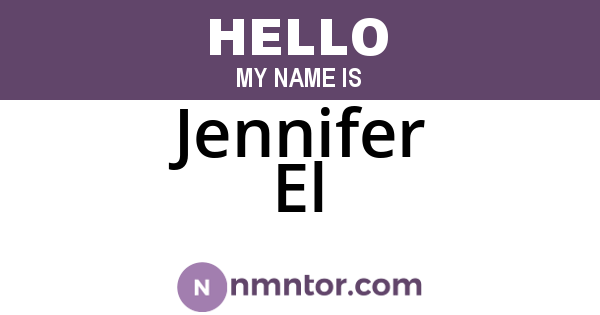 Jennifer El