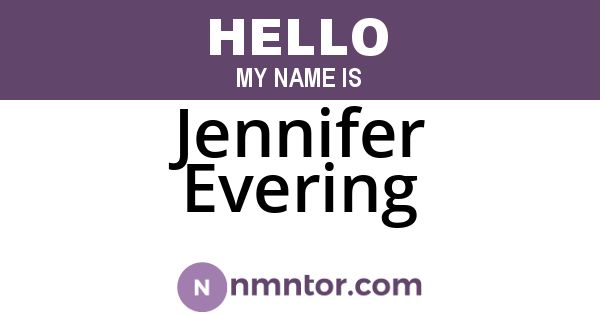 Jennifer Evering