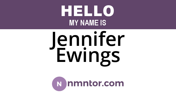 Jennifer Ewings