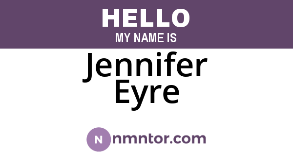 Jennifer Eyre
