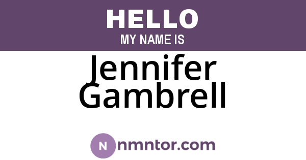 Jennifer Gambrell