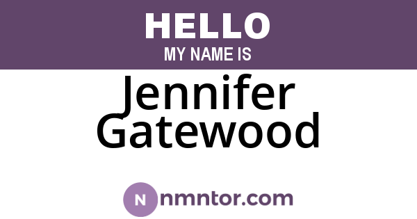 Jennifer Gatewood