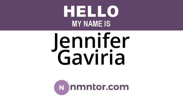 Jennifer Gaviria