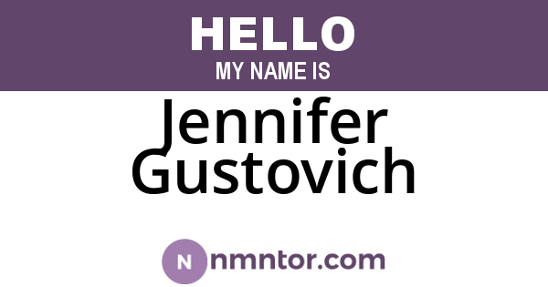 Jennifer Gustovich