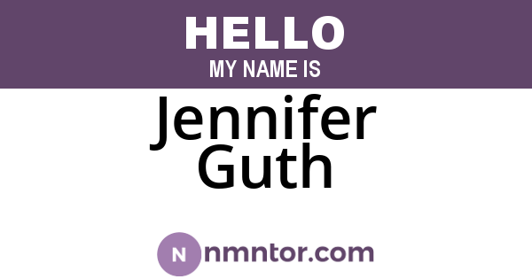 Jennifer Guth