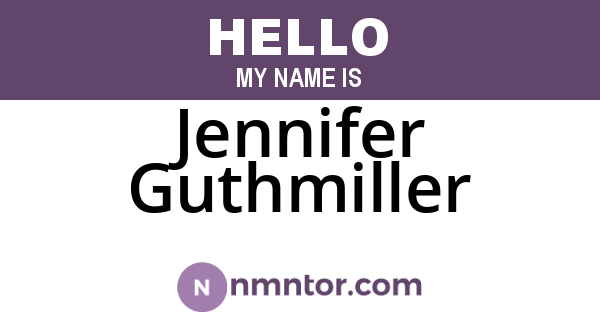Jennifer Guthmiller