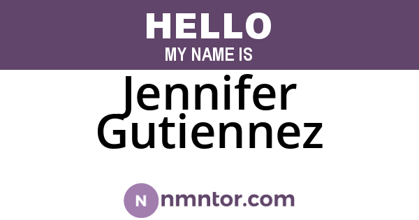 Jennifer Gutiennez