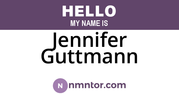 Jennifer Guttmann