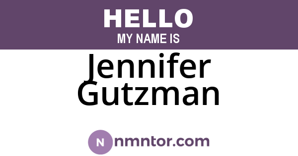 Jennifer Gutzman