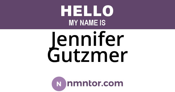 Jennifer Gutzmer