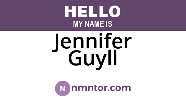 Jennifer Guyll