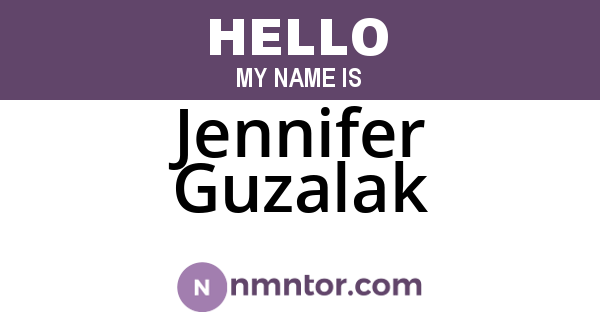 Jennifer Guzalak