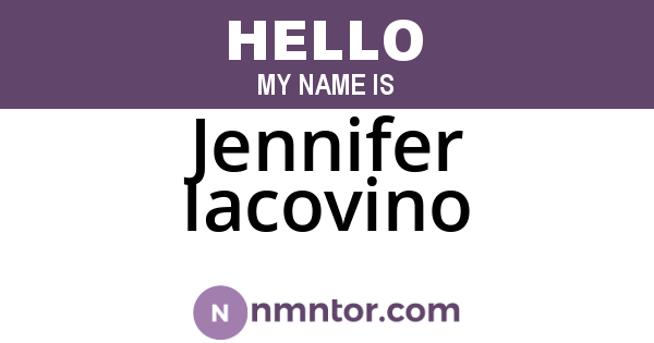 Jennifer Iacovino