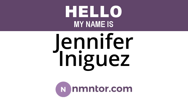 Jennifer Iniguez