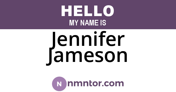 Jennifer Jameson