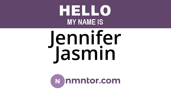 Jennifer Jasmin