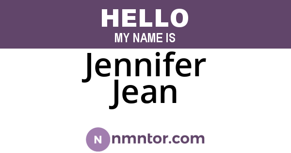 Jennifer Jean