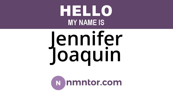 Jennifer Joaquin