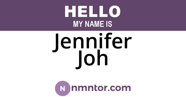 Jennifer Joh