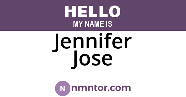 Jennifer Jose