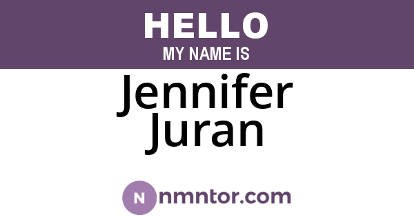 Jennifer Juran