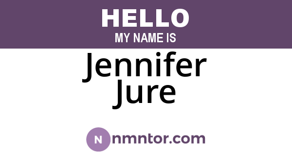 Jennifer Jure