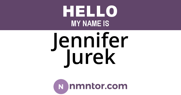 Jennifer Jurek