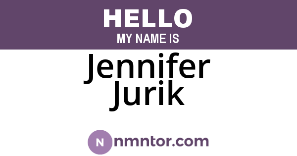 Jennifer Jurik