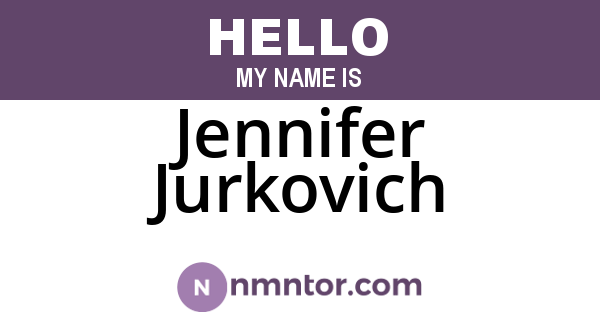 Jennifer Jurkovich
