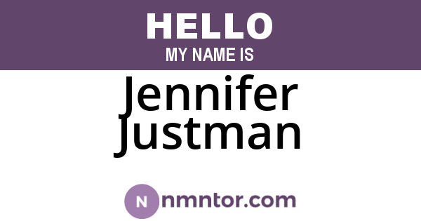 Jennifer Justman