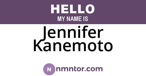 Jennifer Kanemoto