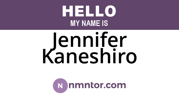 Jennifer Kaneshiro