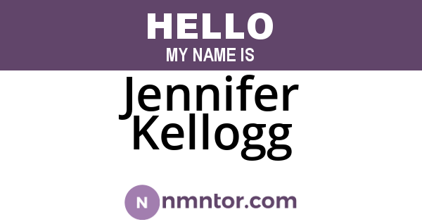Jennifer Kellogg