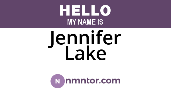 Jennifer Lake